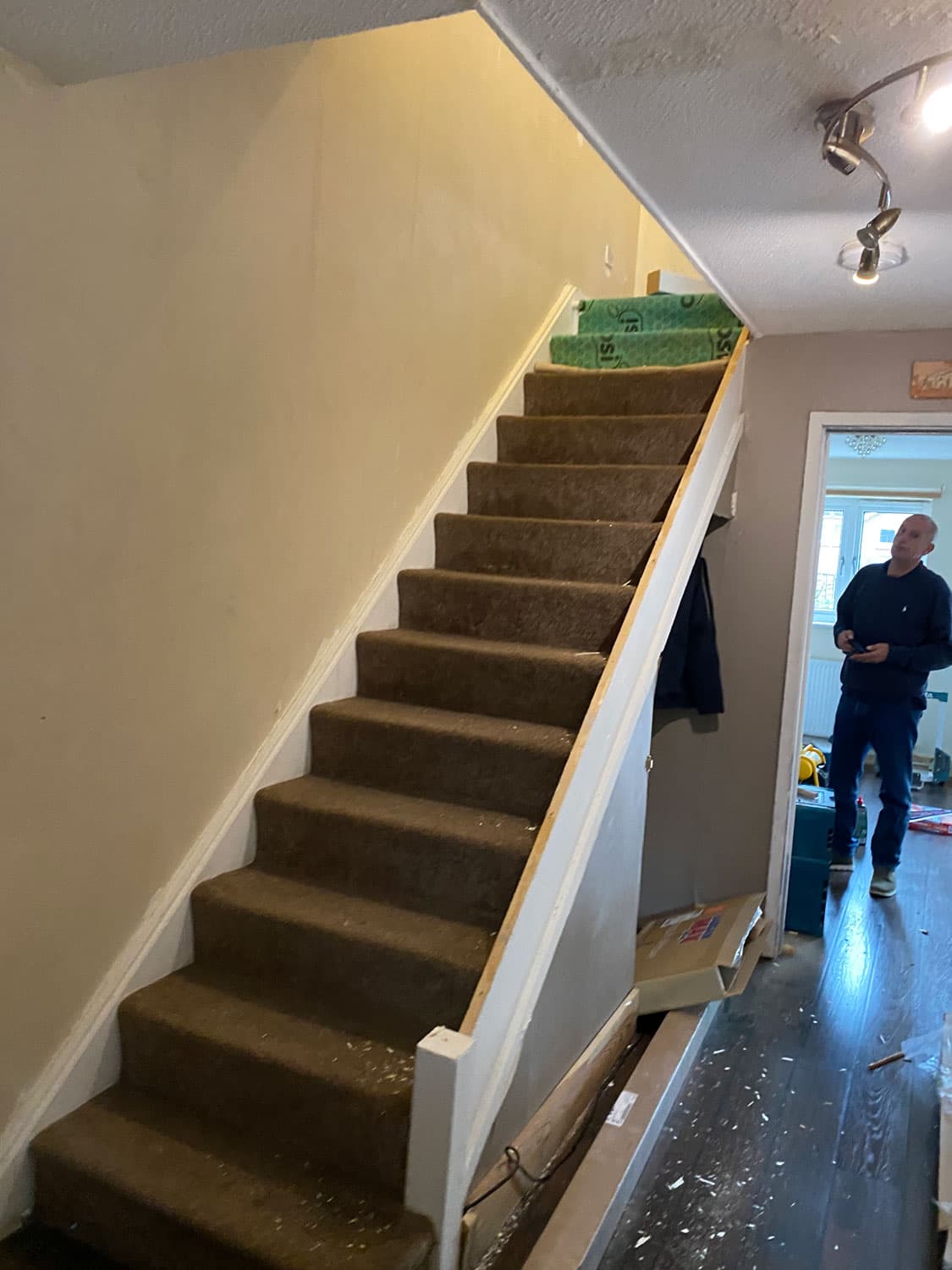 Carpeted Staircase Renovation by T Lefort Carpentry in Hertfordshire