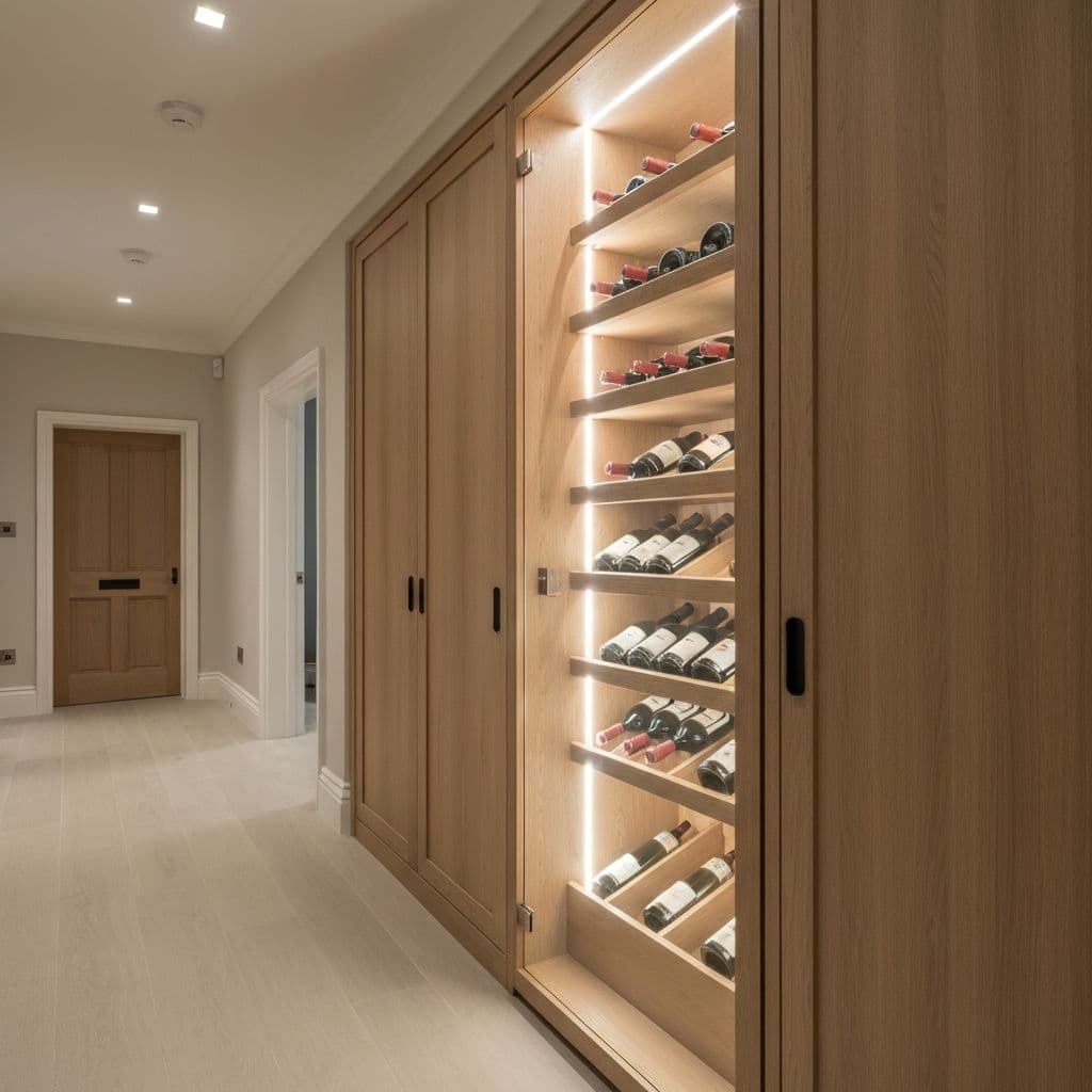 Built-In Storage Detail by T Lefort Carpentry in Hertfordshire